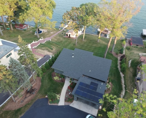 aerial photo of the home